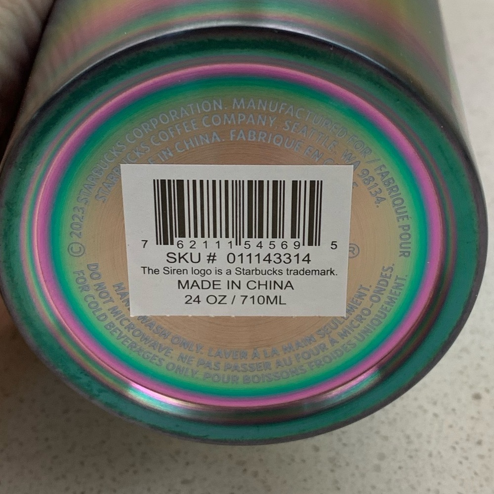 New & Never Used | Starbucks 24 oz Tumbler | Multi Colour | Stainless Steel - Picture 6 of 6